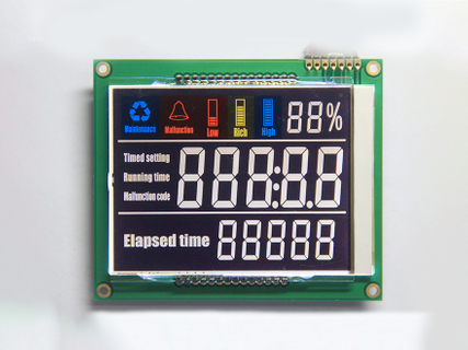 visualización del módulo LCD